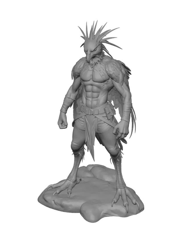 3D model for Mutant Secretary Bird Man
