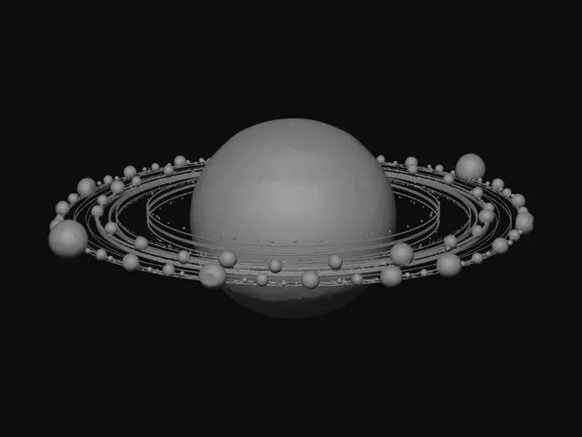 3D model for Earth in a Ring of Moons