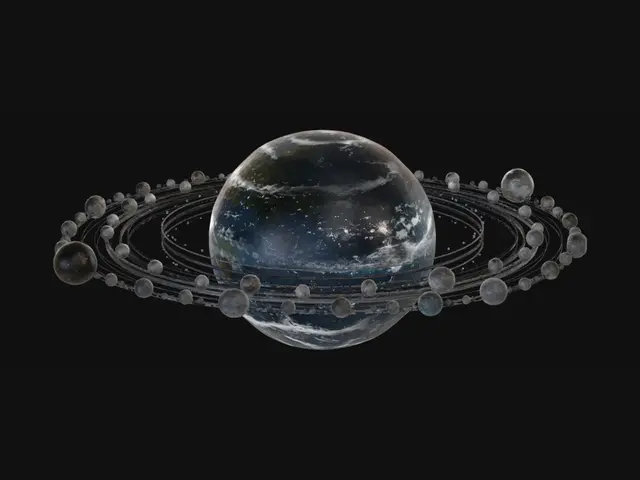 3D model for Earth in a Ring of Moons