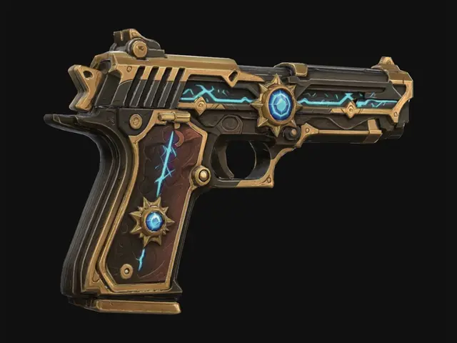 3D model for Starbound Azure Pistol