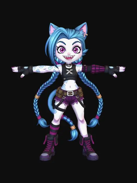 3D model for Azure Whisker Warrior