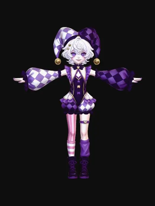 3D model for Amethyst Harlequin