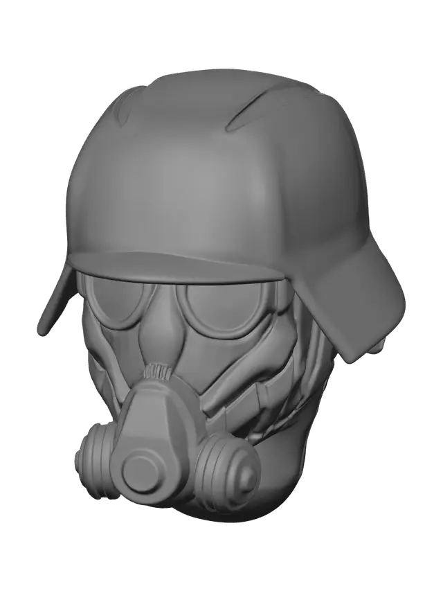 3D model for Ornate Helldivers Helmet