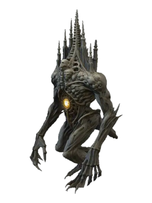 Eldritch Sentinel - Gigantic 3D model, vytvořený pomocí AI