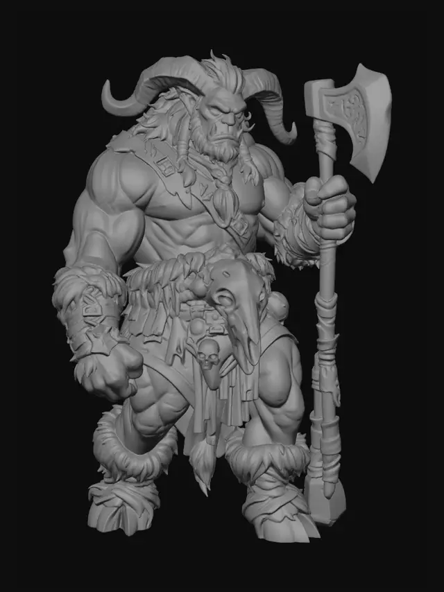 3D model for Icebound Orc Warlord