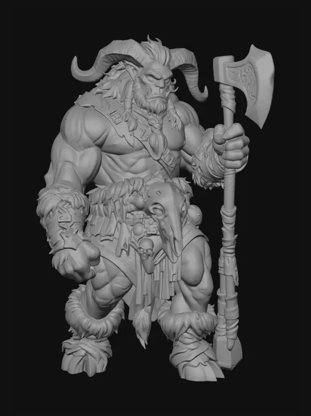3D model for Icebound Orc Warlord