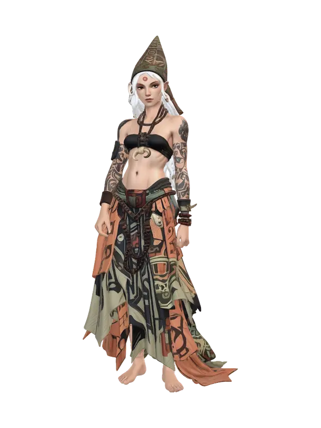 3D model for Tattooed Nomad