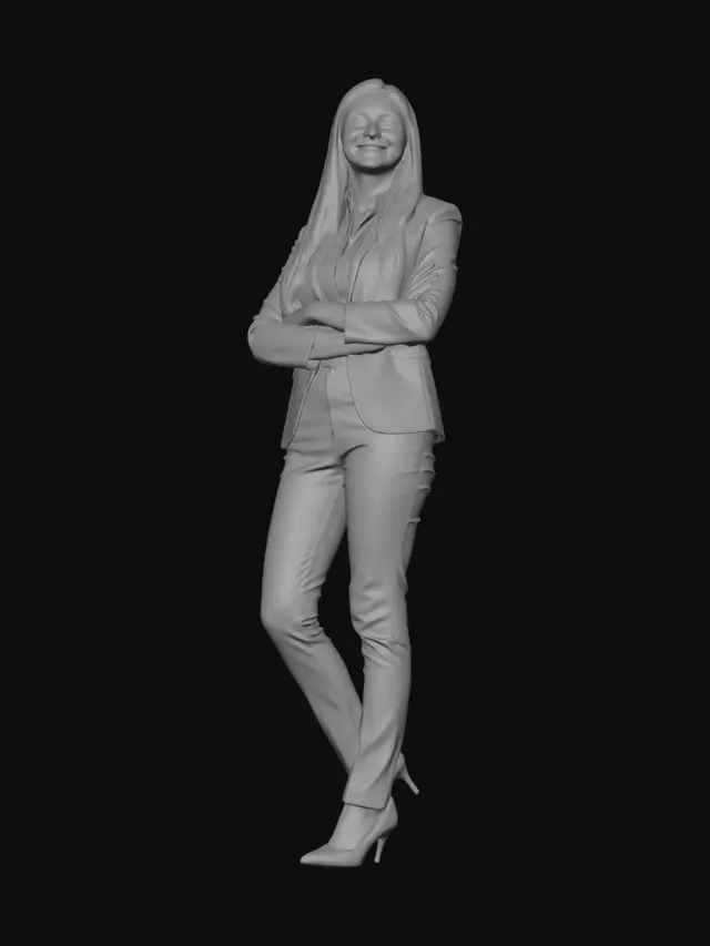 3D model for Realistic Indian female customer verification officer,
professional formal attire, neutral expression,
corporate style, photorealistic