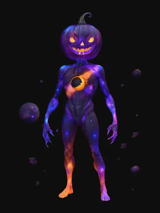 3D model for Cosmic Pumpkin Guardian, #Halloween2025#