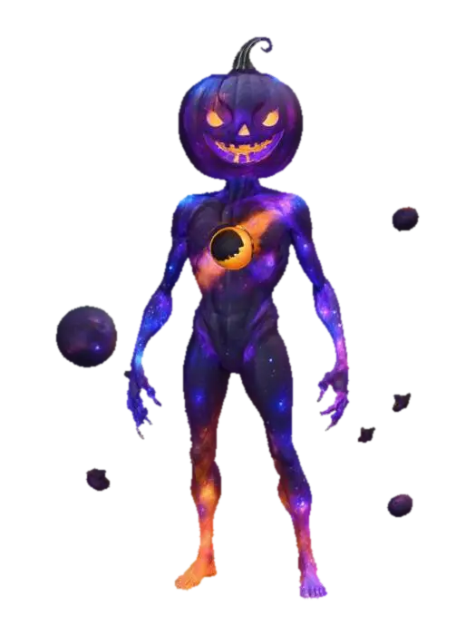 3D model for Cosmic Pumpkin Guardian, #Halloween2025#