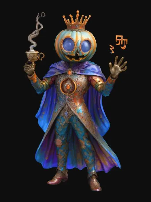 3D model for Celestial Pumpkin King, #Halloween2025#