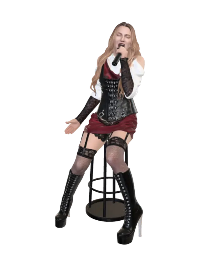 3D model for Velvet Vixen on Stage