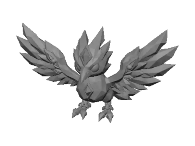 3D model for Azure Crystal Phoenix