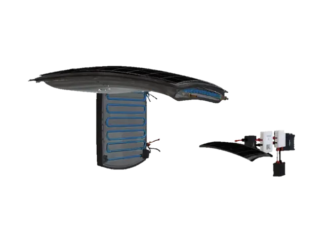 Diagrama do Teto Solar com Bateria 3D model, vytvořený pomocí AI