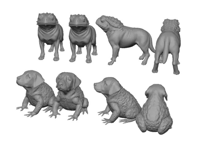 3D model for Amphibian Canines