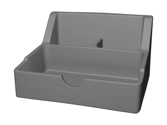 3D model for Black plastic organizer tray