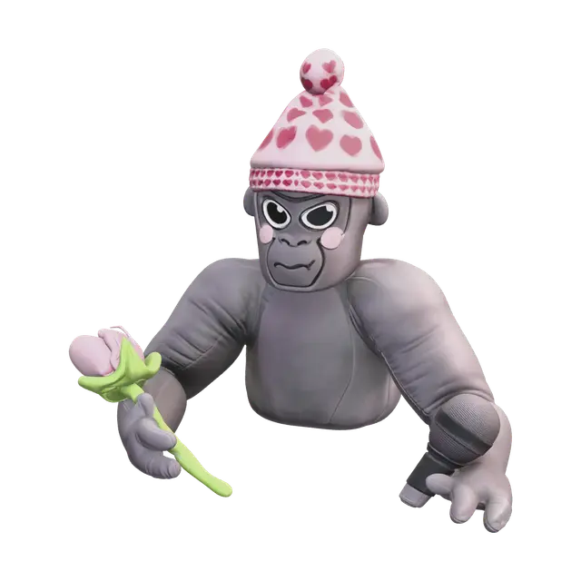 Ornate Gorilla Tag Monke - Jewelled 3D-model, gegenereerd door AI