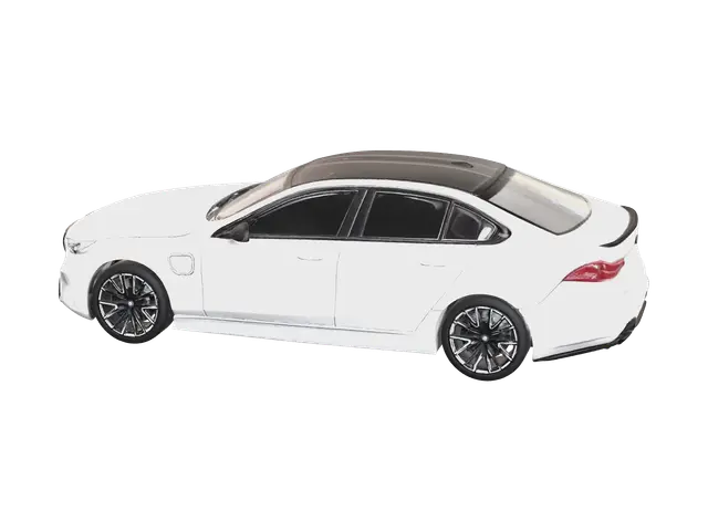 Bmw M5 3D model, vytvořený pomocí AI