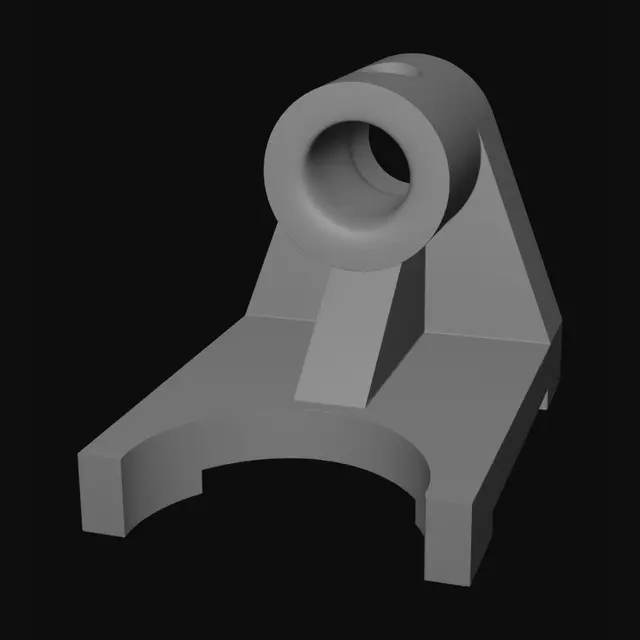 3D model for Pivot bearing bracket