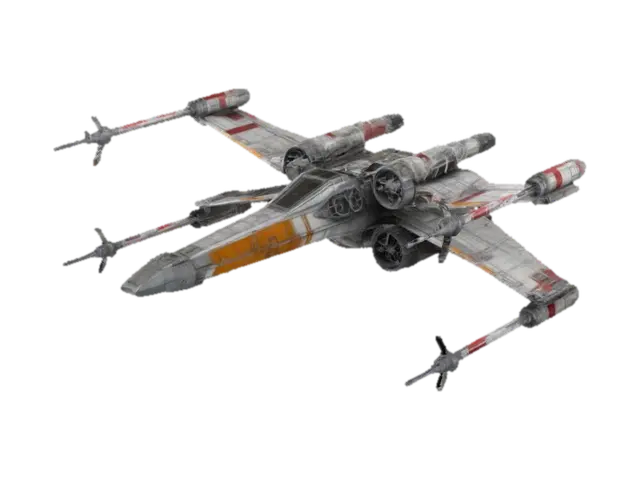 A 1 meter model of an X-Wing fighter, tabletop miniature starship, Star Wars Battles, game… - Painted 3D model, AI generated