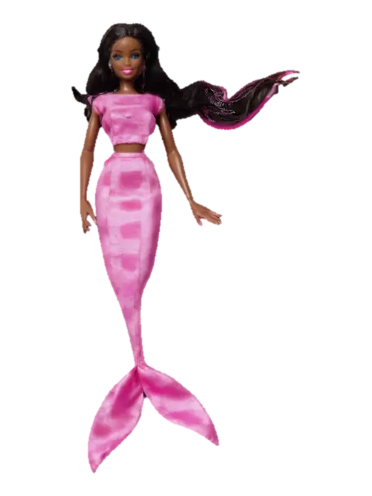 Mermaid Barbie - Girls 3D model, vytvořený pomocí AI