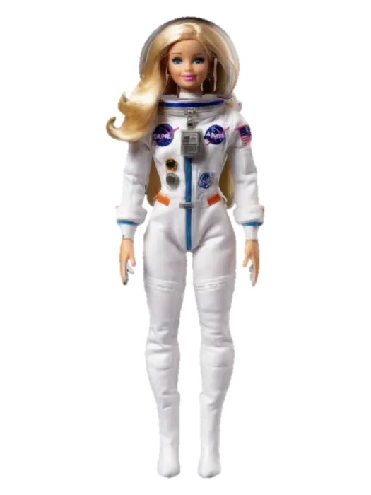 Astronaut Barbie - Figurines 3D model, vytvořený pomocí AI