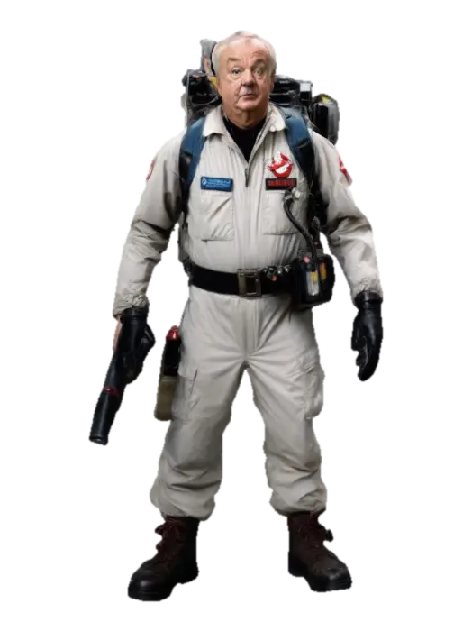 Ghostbuster - Paranormal 3D model, vytvořený pomocí AI