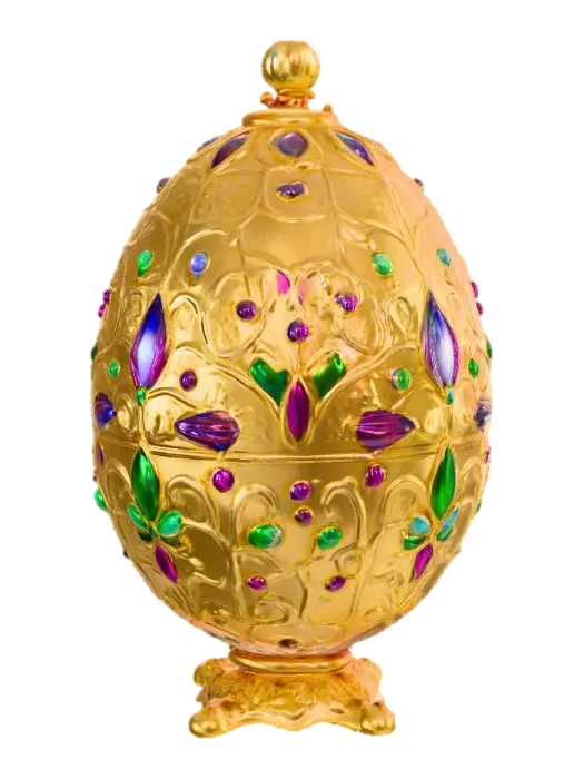 A golden faberge egg, #PBR# 3D model, vytvořený pomocí AI
