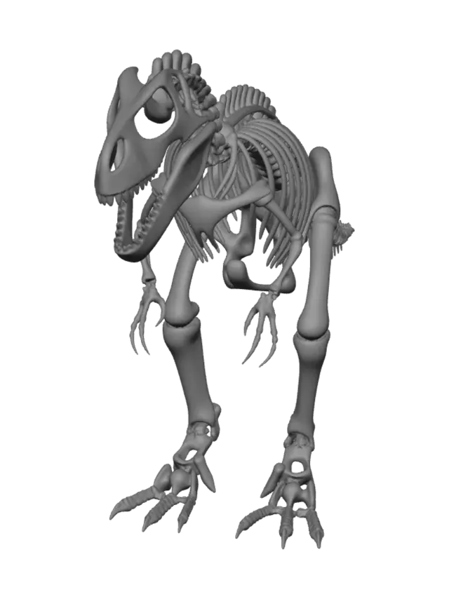 3D model for T-Rex Skeleton standing up