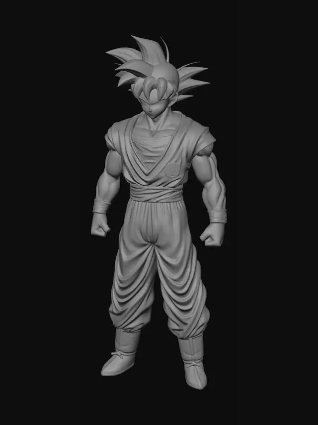 3D model for je veu cree le personnage de sangoku de dragon ball
