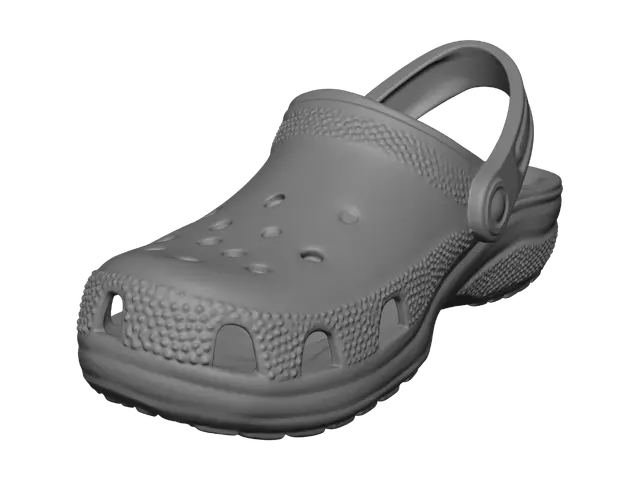 3D model for Yellow Crocs Close-Up