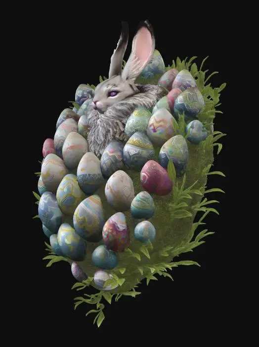 3D model for Enchanted Easter Nest