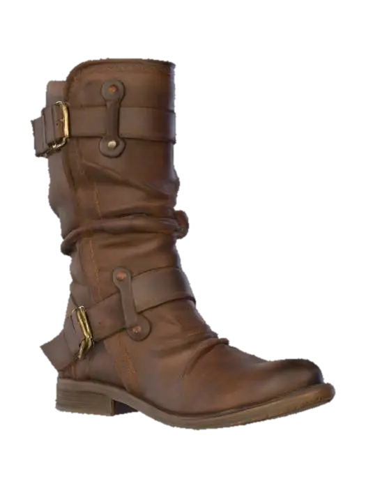 3D model for Brown Buckle Boot