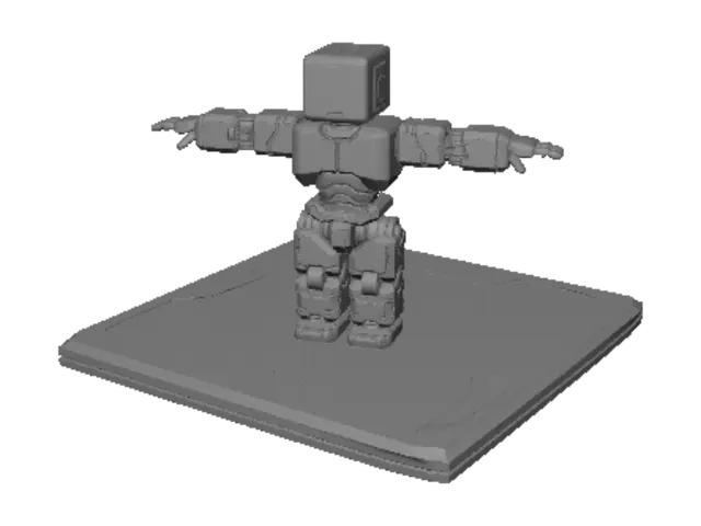 3D model for Crimson Block Bot