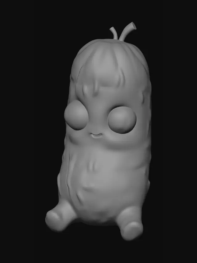3D model for pickles con occhi carini