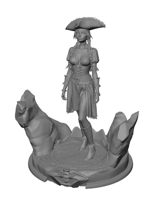 3D model for Dark Corsair at Sea