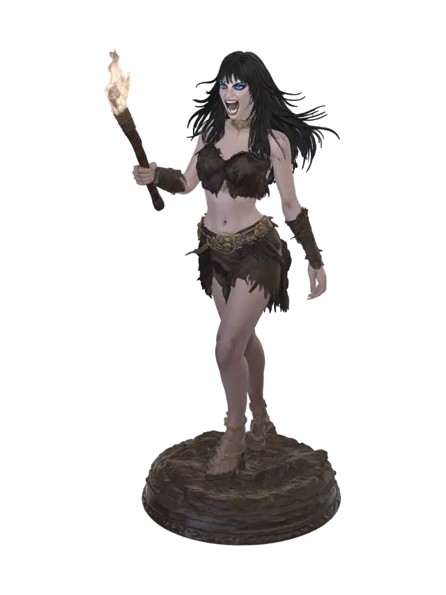 Modèle 3D She looks angry, dude - Cavern, généré par IA