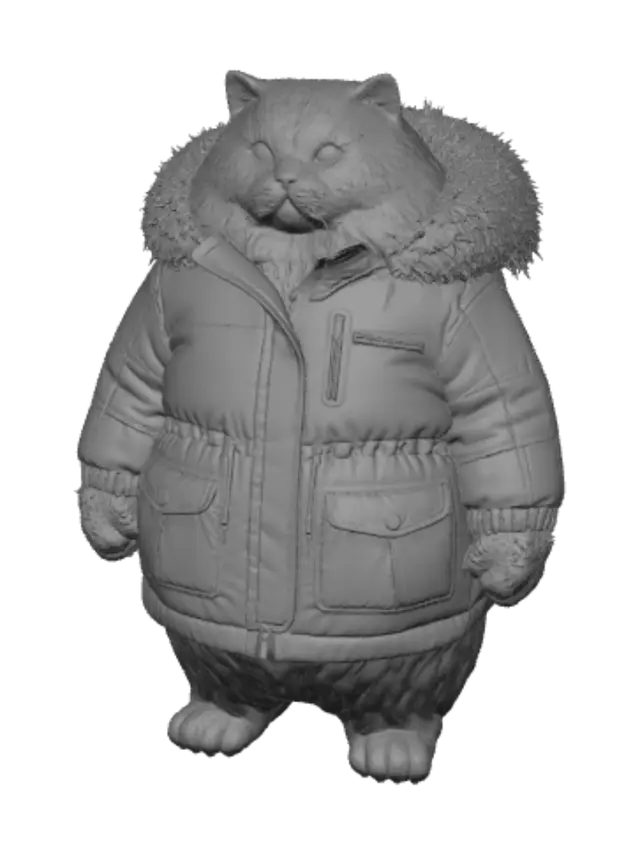 3D model for Arctic Parka Cat