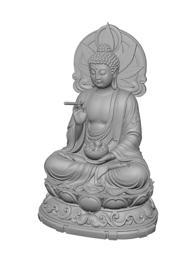 3D model for Ganja Buddha