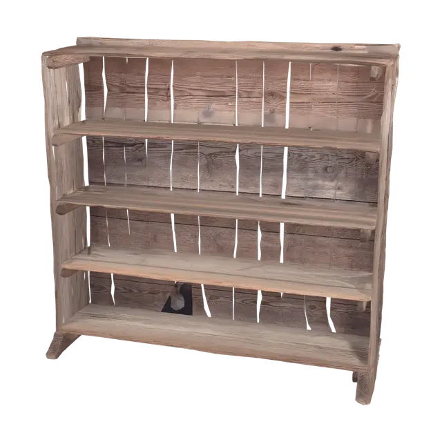 3D model for Rustic Wooden Shelf Topology