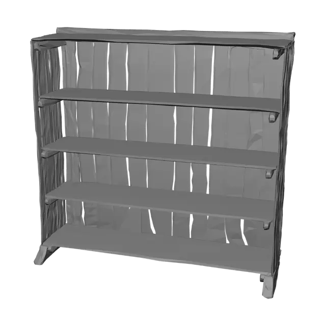 3D model for Rustic Wooden Shelf Topology