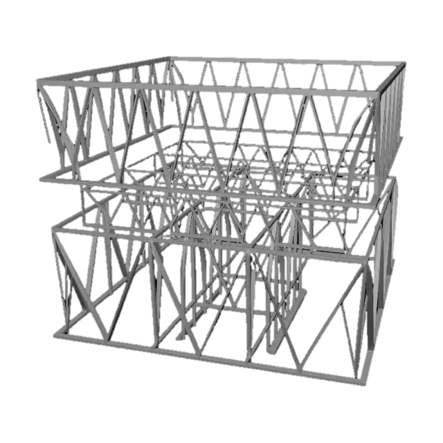 3D model for Geometric Truss Installation