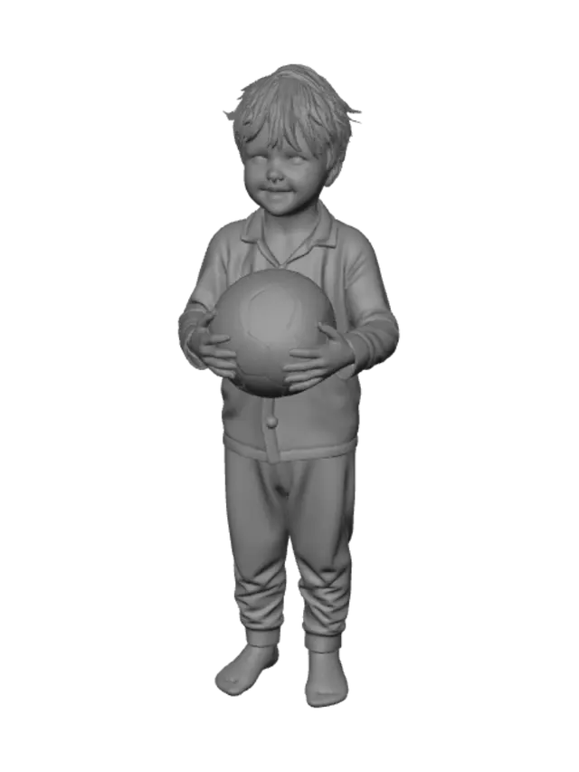 3D model for Little Joy with a Red Soccer Ball