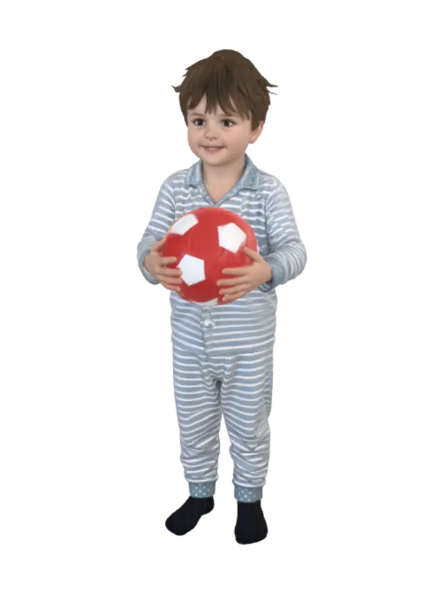 3D model for Little Joy with a Red Soccer Ball
