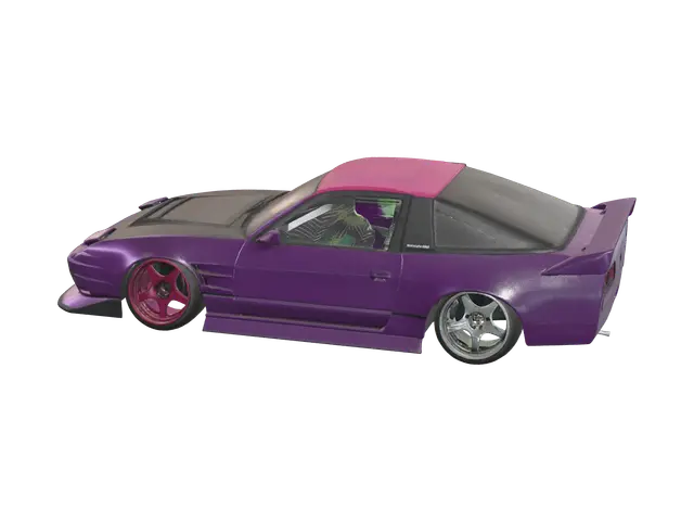 Low-Poly 240Sx - Lowpolyart 3D model, vytvořený pomocí AI