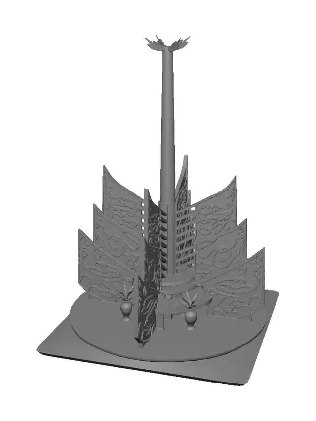 3D model for Phoenix Column of Color