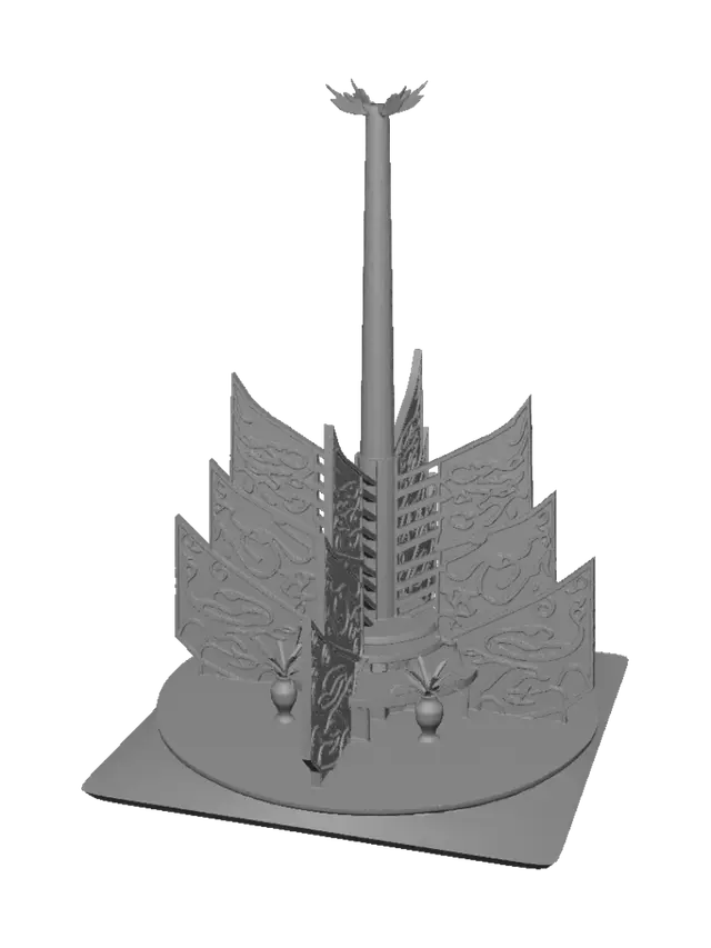 3D model for Phoenix Column of Color