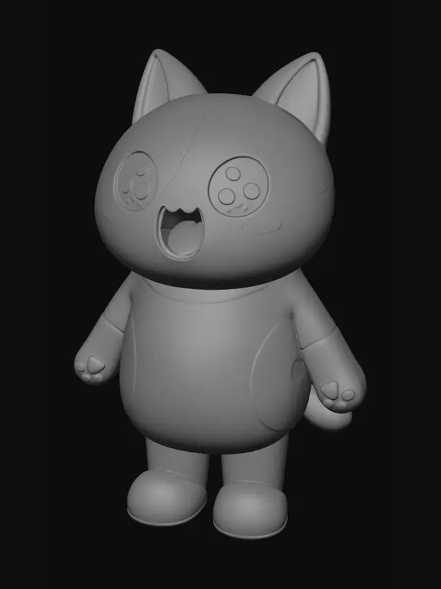 3D model for Sunny Orange Kitten