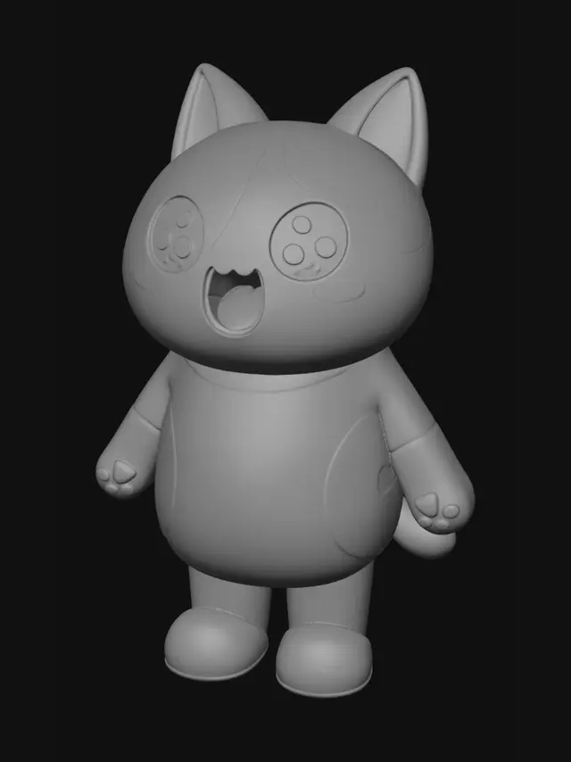 3D model for Sunny Orange Kitten