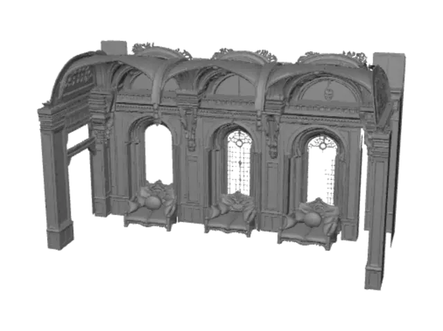 3D model for Palatial Golden Archways